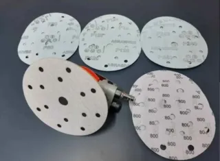 LIJADORA ROTOORBITAL PLATO 150MM Y DISCOS