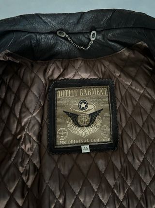 Giacca Pelle Uomo Vintage 100% Vera Pelle