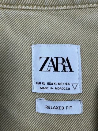Sobrecamisa Zara Hombre XL Beige