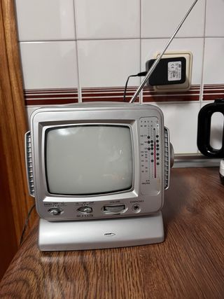 Radio TV Portátil Plata