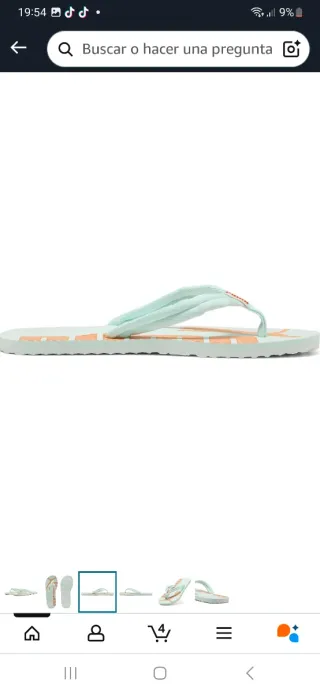 Chanclas Puma Unisex Adulto Naranja/Blanco