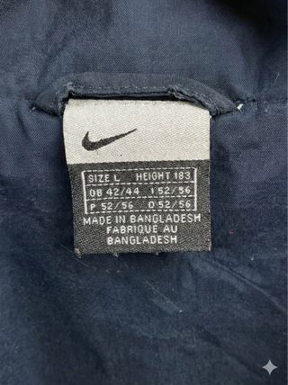 Nike Track Jacket Vintage Y2K Gris/Azul - Talla L