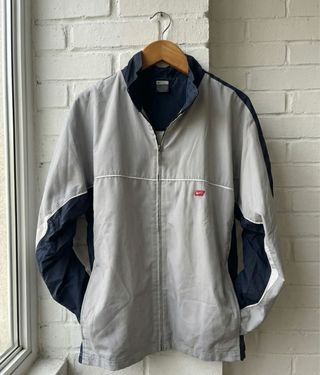 Nike Track Jacket Vintage Y2K Gris/Azul - Talla L