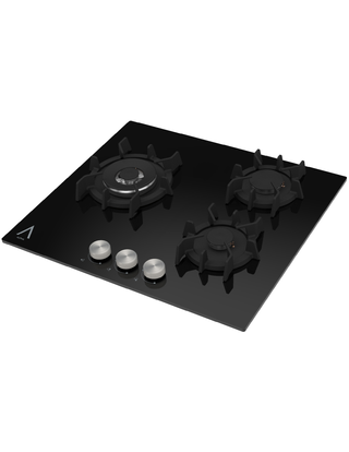 Encimera de gas negra