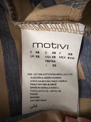 Gonna beige e blu con fantasia