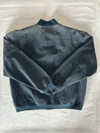 Giacca Pelle Vintage Uomo 100% Vera Pelle