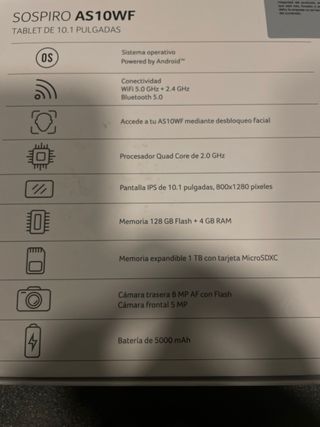 Acer Sospiro AS10WF Tablet 10.1 WiFi