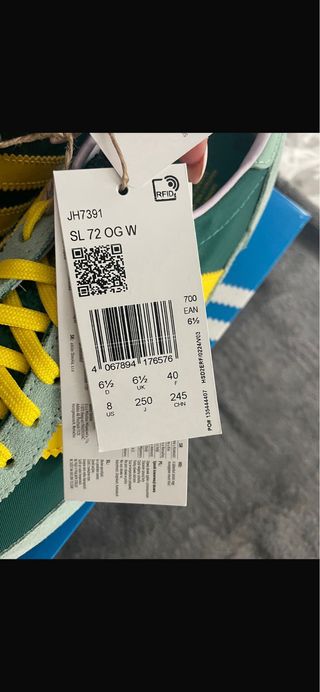 Adidas SL 72 Verde y Amarillo