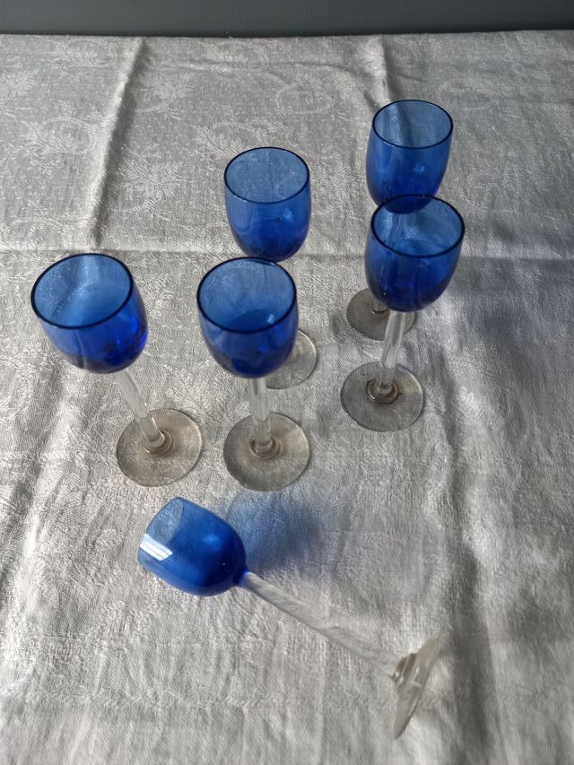 SEIS COPAS DE LICOR ANTIGUAS, ANNI '40