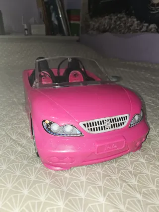 Coche Barbie Rosa Descapotable