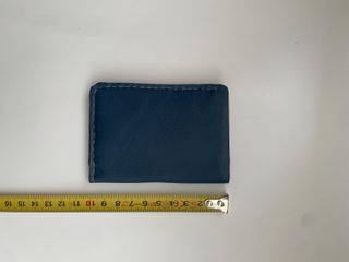 Billetera-Cartera de cuero azul
