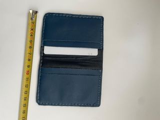 Billetera-Cartera de cuero azul
