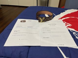 Cintura Louis Vuitton Marrone Nuova senza scatola