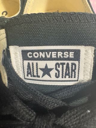 Converse Negras Bajas Talla 39