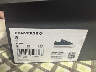 Converse Negras Bajas Talla 39