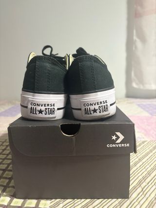 Converse Negras Bajas Talla 39