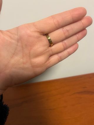 Anillo Acero Inoxidable Dorado