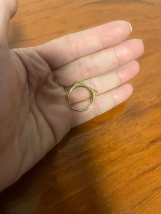 Anillo Acero Inoxidable Dorado