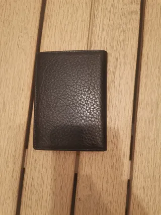 Cartera triple de cuero genuino AZZARO Paris