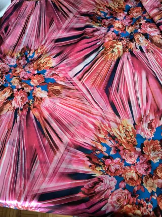 Pañuelo foulard estampado flores