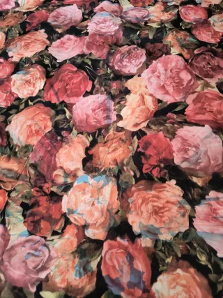 Pañuelo foulard estampado flores