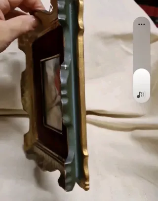 Miniatura Gentildonna Abito Rosa con Cornice