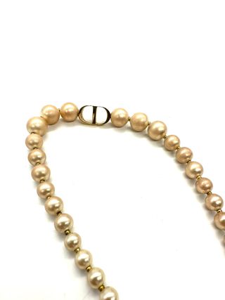 Collar Dior Perlas CD Dorado Beige