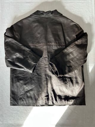 Giacca Pelle Vintage Uomo 100% Vera Pelle