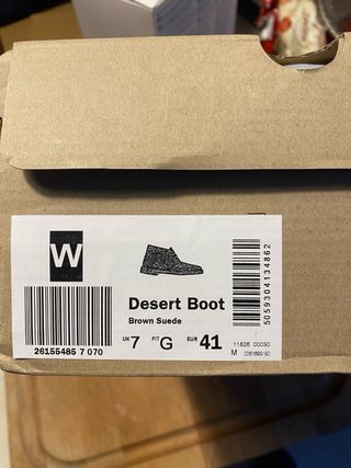 Clarks Desert Boot Marrone 41 Nuove