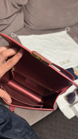 Bolso Dior Rosa y Dorado