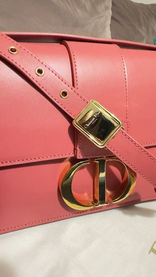 Bolso Dior Rosa y Dorado