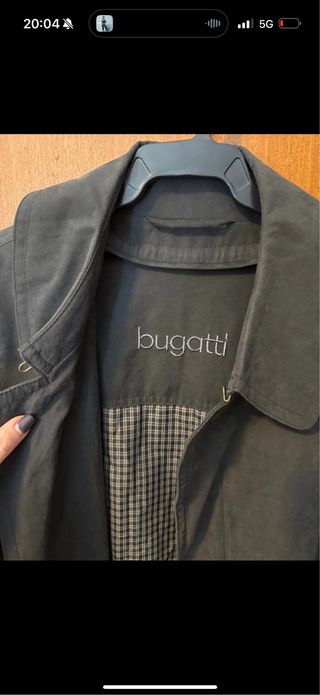 Gabardina Bugatti Gris Marengo