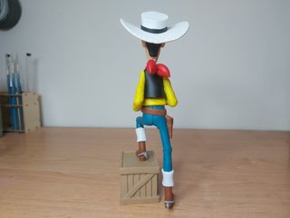 Figura Lucky Luke Resina 19 cm