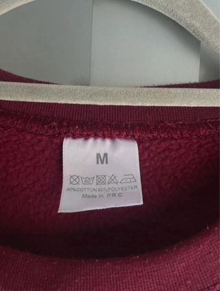 Sudadera granate Amsterdam - Talla M