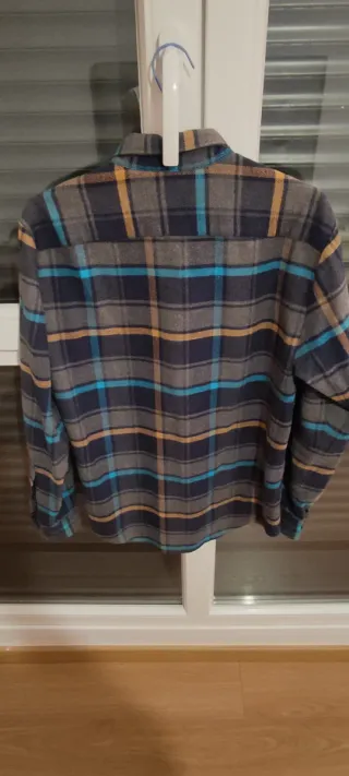 Camisa Tommy Hilfiger cuadros azul y gris