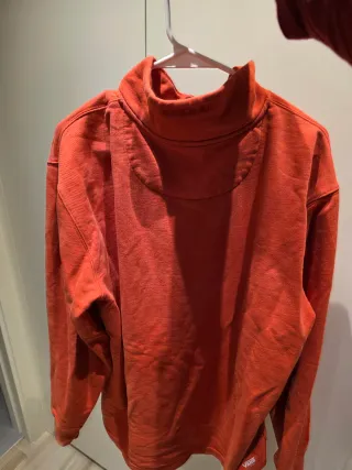 Sudadera Vans Roja Media Cremallera Talla XL