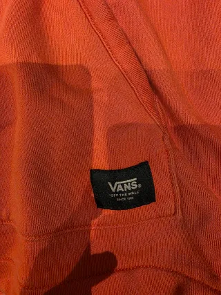 Sudadera Vans Roja Media Cremallera Talla XL