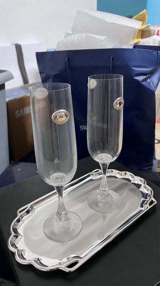 Copas de champán Bohemia Set x2