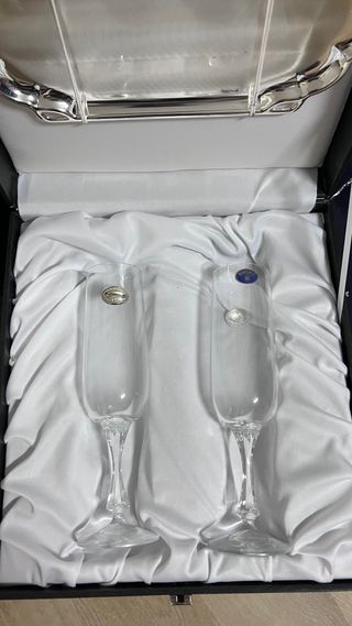Copas de champán Bohemia Set x2