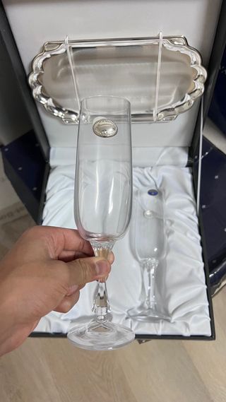 Copas de champán Bohemia Set x2