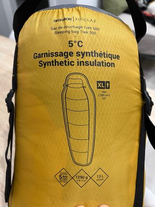 Saco de dormir Decathlon Forclaz Trek 500 XL