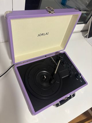 Tocadiscos vinilos Jorlai Morado