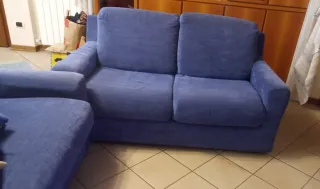 2 Divani Blu 200x92x85 e 160x92x85