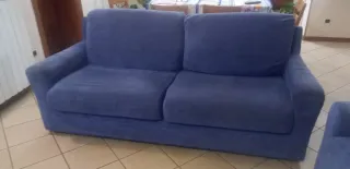 2 Divani Blu 200x92x85 e 160x92x85