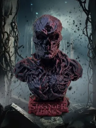 Busto Vecna Stranger Things Negro/Rojo
