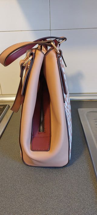 Bolso Nikky Mujer Marrón y Blanco