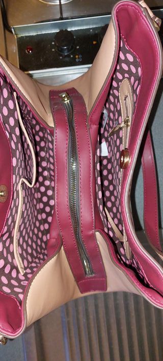 Bolso Nikky Mujer Marrón y Blanco