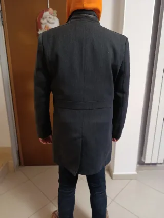 Cappotto invernale uomo grigio