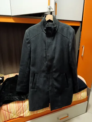 Cappotto invernale uomo grigio