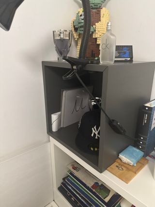 4 Cubos Eket Ikea (3 gris y 1Azul)